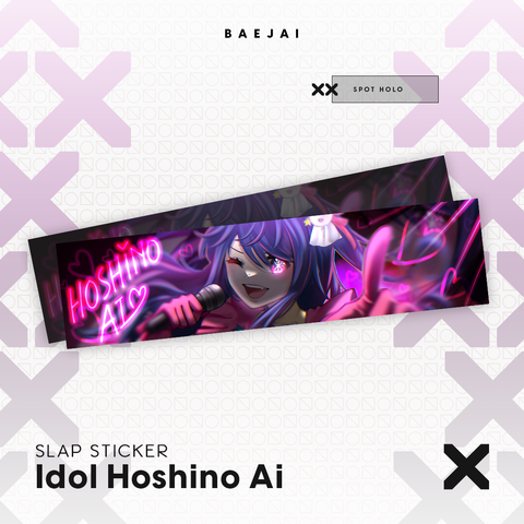 Hoshino Ai Slap Sticker (Spot Holo)