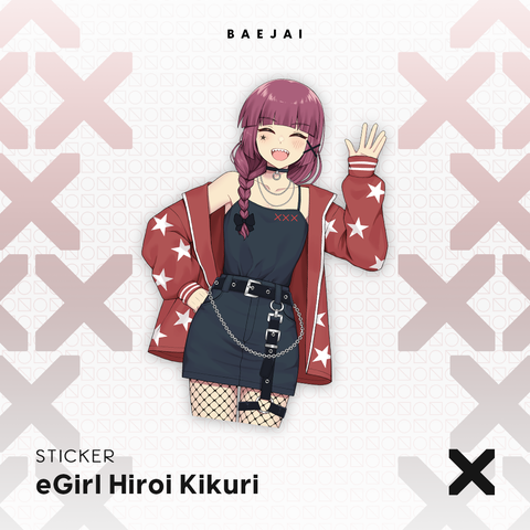 eGirl Hiroi Kikuri Sticker PREORDER