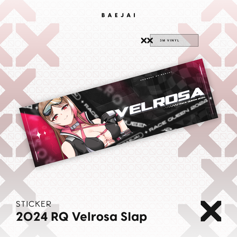 2024 Racequeen Velrosa Slap Sticker
