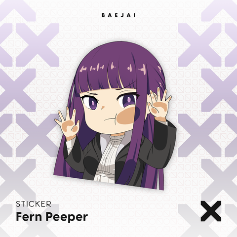 Fern Peeper Sticker