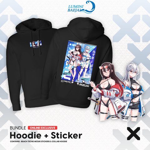 Luminix x Baejai Hoodie + Sticker Bundle