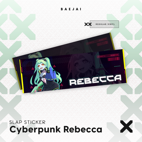 Cyberpunk Rebecca Slap Sticker