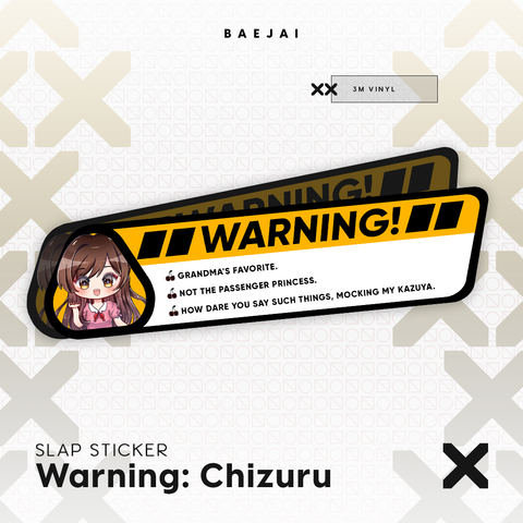 Chizuru Warning Sticker