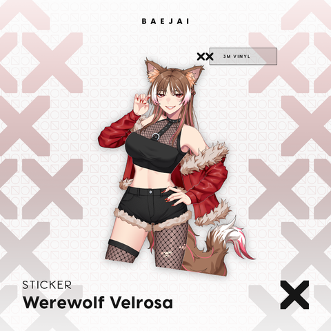 Werewolf Velrosa Sticker