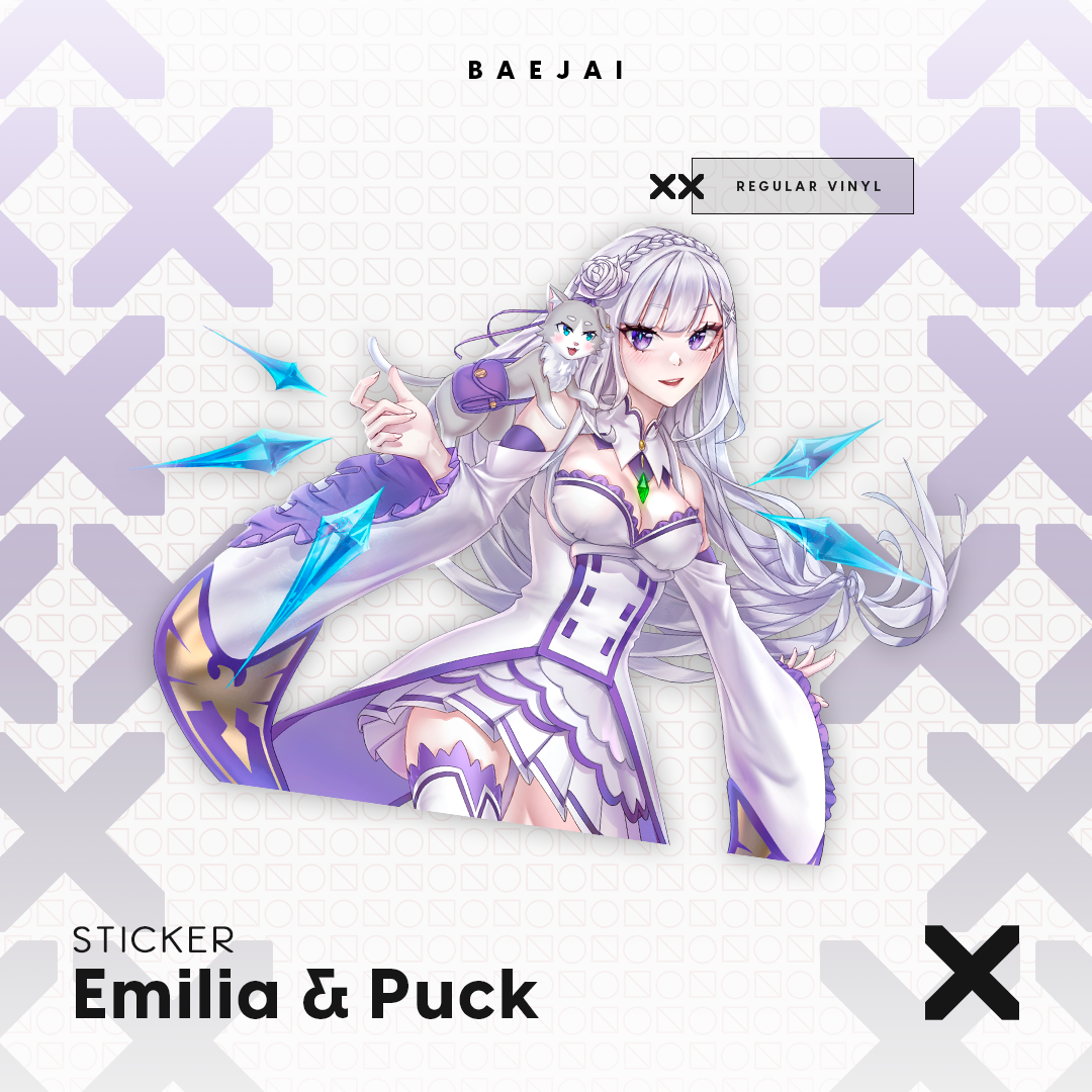 Emilia & Puck Sticker– Baejai